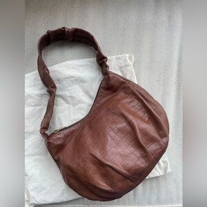 Georgia Jay Cloud Bag in Toffee Croc